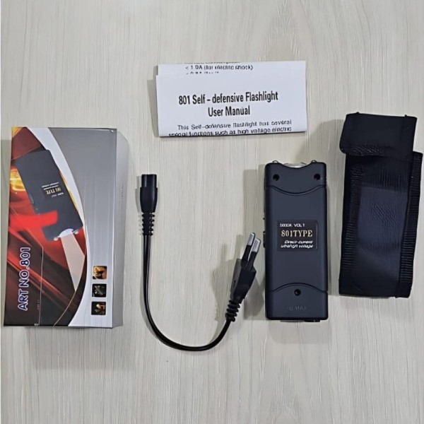 rechargeable, electric, torch light, self defense, 5000V, stun gun, LED flashlight